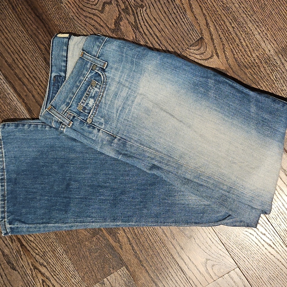 Abercrombie & Fitch Light-Mid Blue Bootcut Jeans - Picture 4 of 5